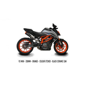 Austin Racing GP1 Hi-Slung De-Cat Full Exhaust System for KTM Duke 390